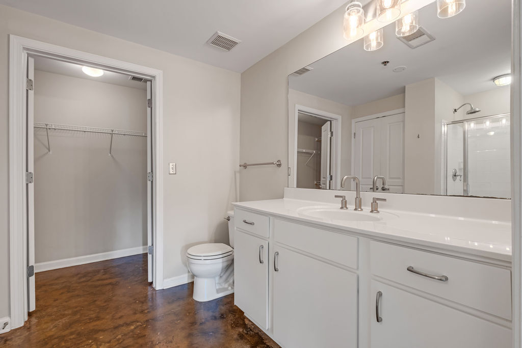Master Bathroom with Walk In Shower, Walk In Closet & Additional Linen Closet - 1803 Broadway
