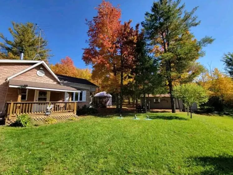 Front of house in Autumn - 172 Toles Hollow Rd