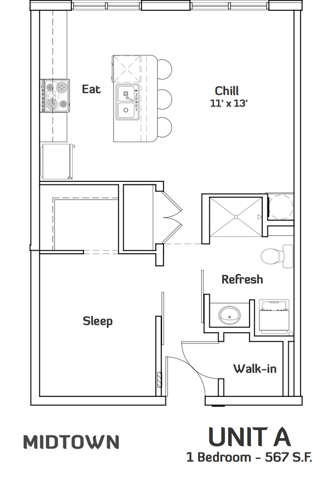 Floorplan - Midtown Apartments