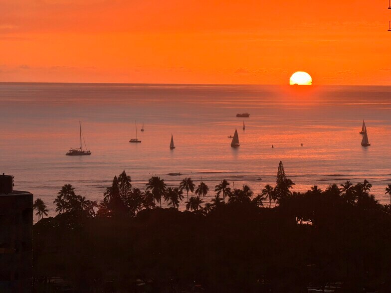 Bedroom view zoomed in - 2211 Ala Wai Blvd