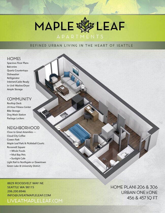 Floorplan - Maple Leaf Apartments