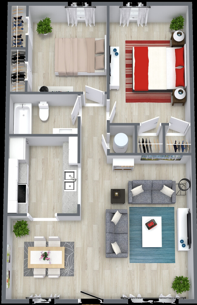 2X1 770SQ - Sun Ridge Apartments