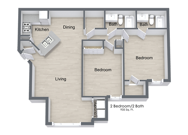 Floorplan - Lake Weston Point Apartments