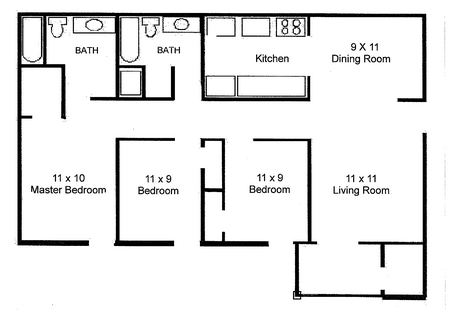 3BR/2BA - Bayview Place Apartments