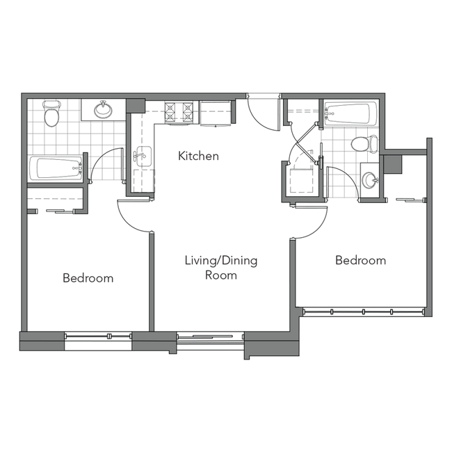 Floorplan - Tilden Hall Apartments