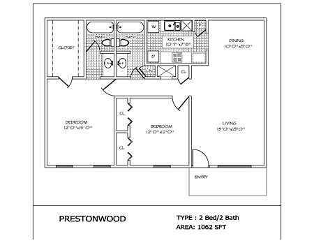 2BR/2BA - Prestonwood