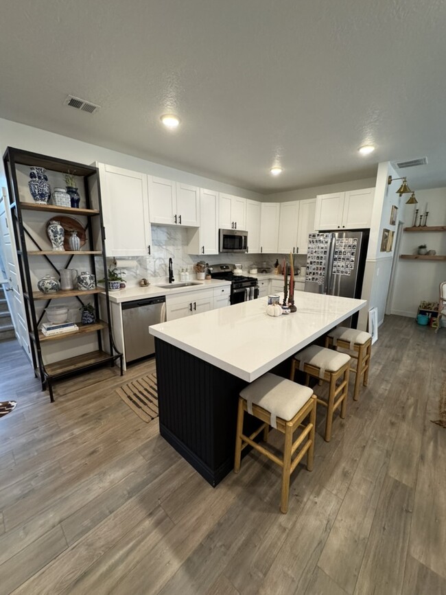 Kitchen with Island - 50 W Gentile St