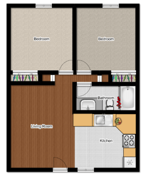 Floorplan - Windrose Villas Apartments