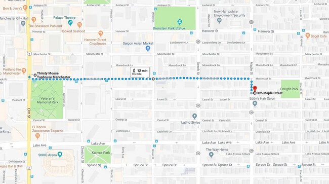 short walking distance to downtown - 395 Maple St