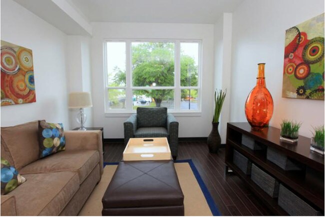 Two Bedroom Common Area - Continuum Apartments