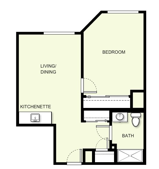 1BR/1BA - The Remington