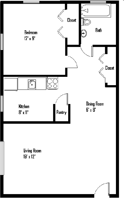 1BR/1BA - Hallwood Manor Apartments