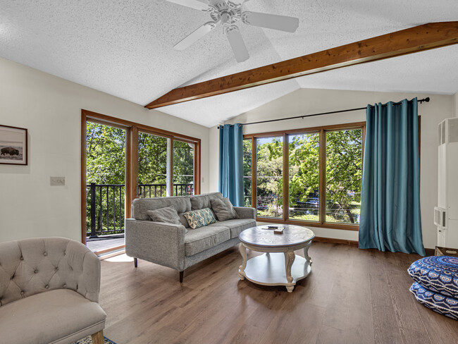 living room with floor to ceiling windows - W5621 Wehmeyer St