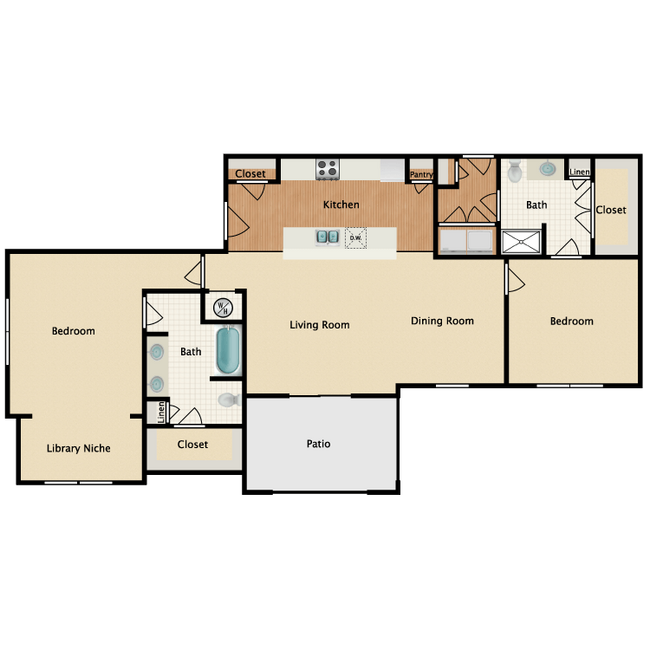 Floorplan - Prairie Creek Apartments & Townhomes