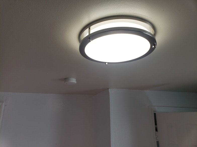 LED fixtures in Bedrooms #1 and #2. LED fixtures have no bulbs to change and are the most energy efficient - 43 Lissner Ave