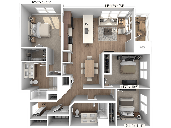 Floorplan - Avalon Princeton Circle