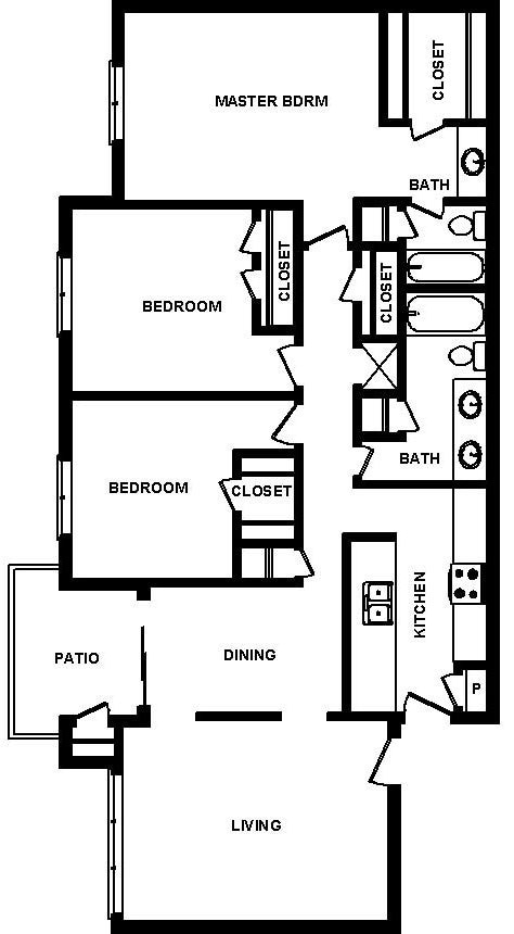 Floorplan - Windbury Apartments