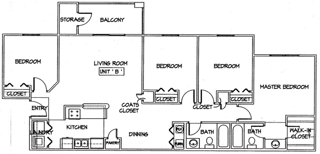 Village Crossing 4 Bedroom 1329 sq. ft..jpeg - Village Crossing