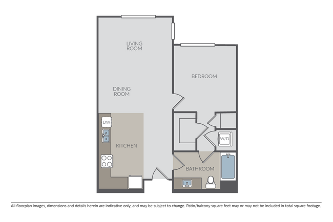 1 Bed 1 Bath D - Silver