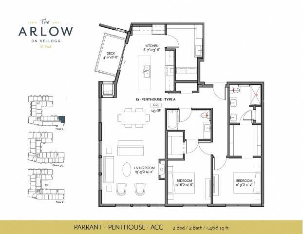 Floorplan - The Arlow on Kellogg