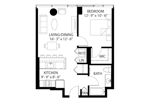 Floorplan - Halsted Flats