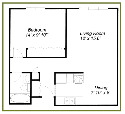 1BR/1BA - Hilltop Lane Apartments