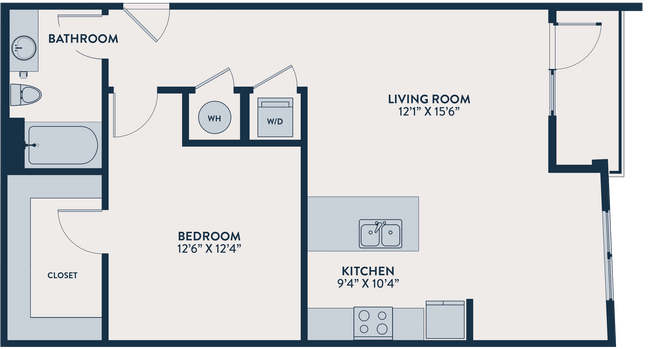 A6-One Bedroom One Bath - Infinity Midtown