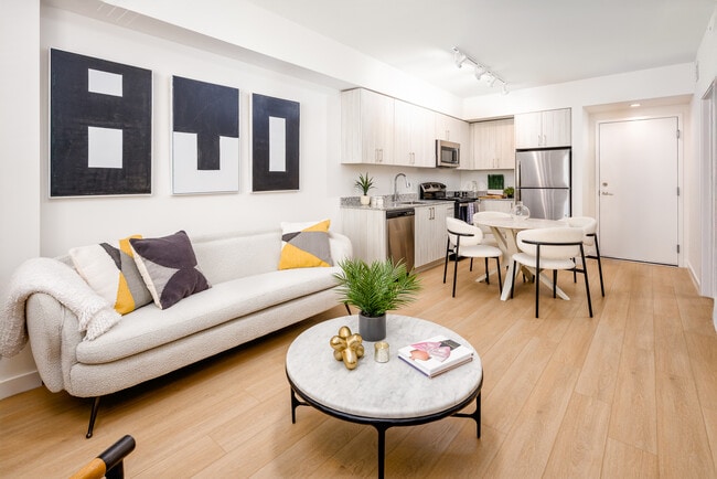Living Room and Kitchen Model - Sunrise at Liberty Square