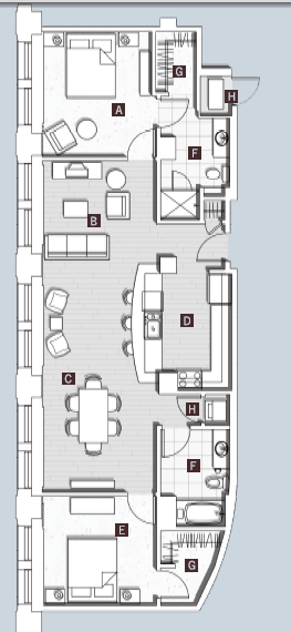 2BR/1BA - Marquette Apartments