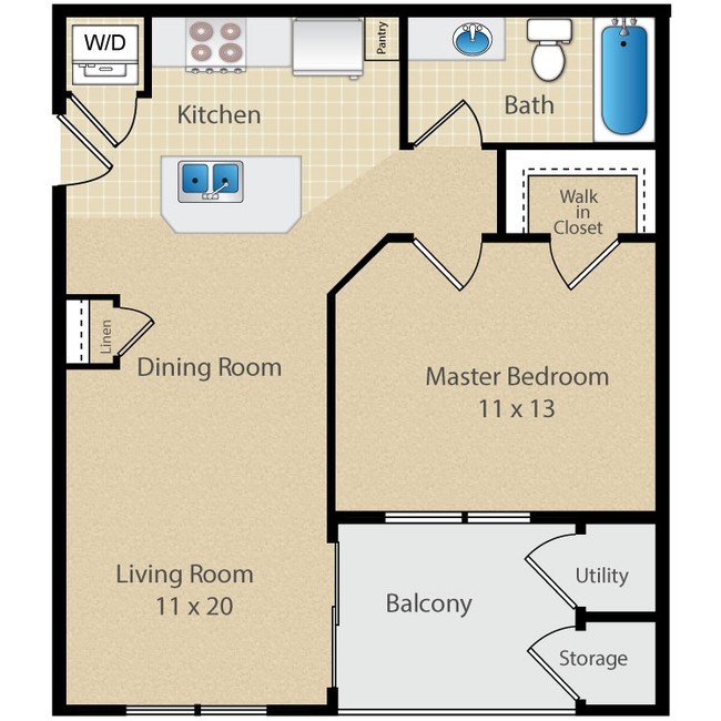 Floorplan - Arterra Place Apartments