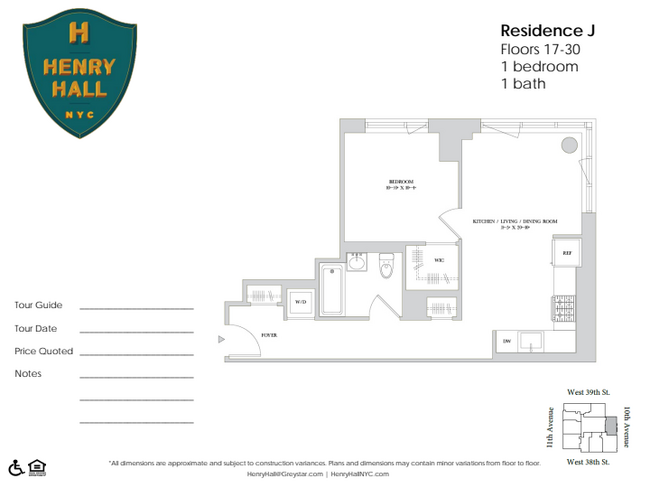 Floorplan - Henry Hall