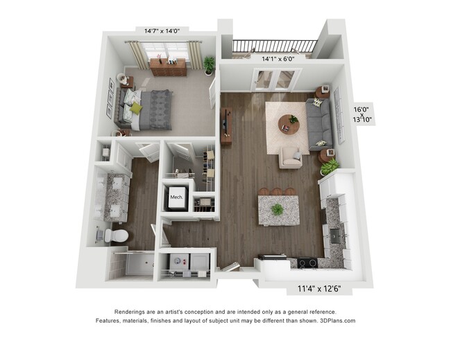 Floorplan - Meridian at Rogers Branch