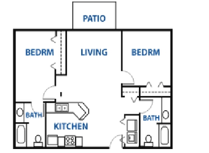 2BR/2BA - Prairie Sun I & II Apartments