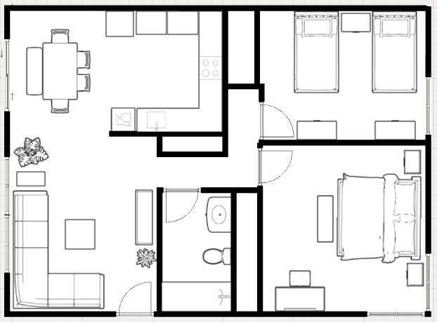 This is an unfurnished unit, furniture shown for illustrative purposes only. - 2176 Spanishgate Ct