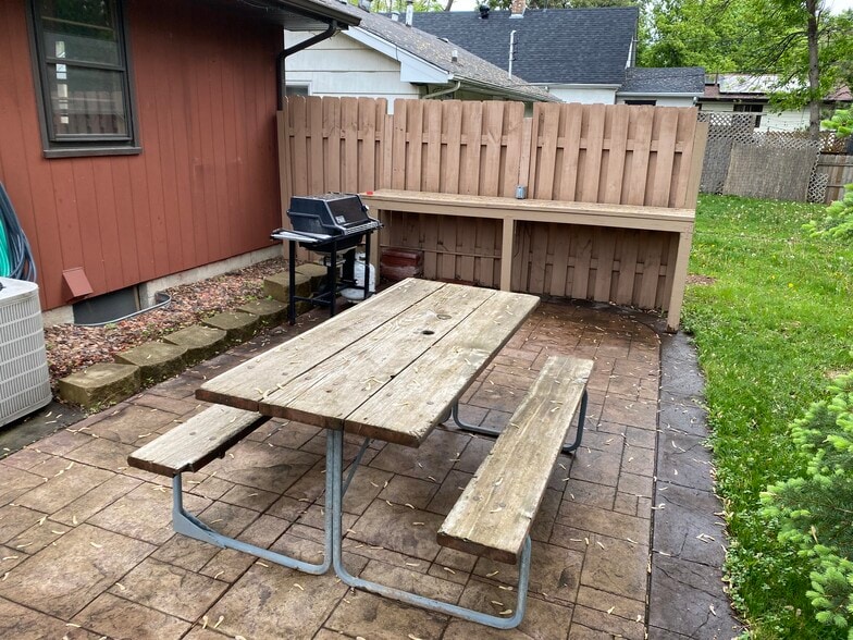 Back patio - 3477 5th St NE