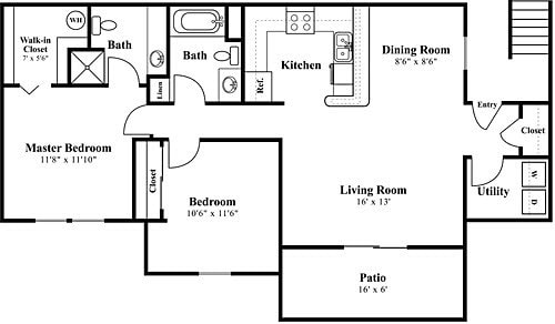 2x2 floor plan Eight Towncenter - Eight Towncenter