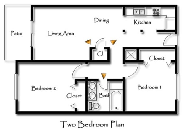 2BR/1BA - Barton Springs Apartments