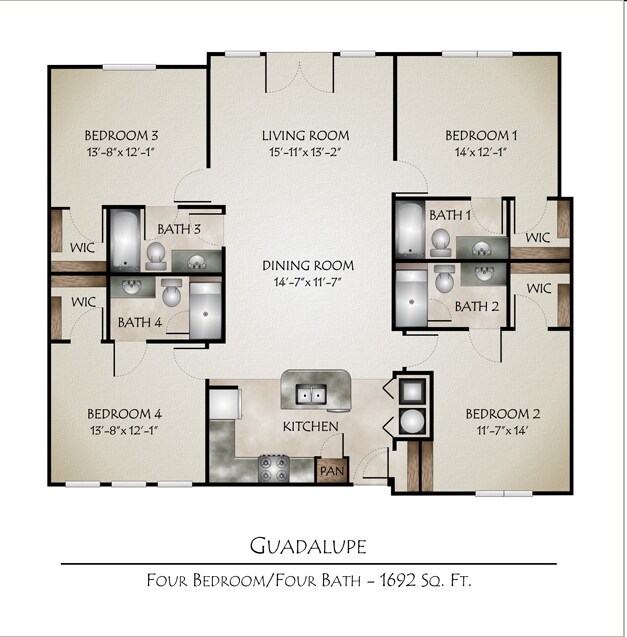 4BR/4BA - Texan