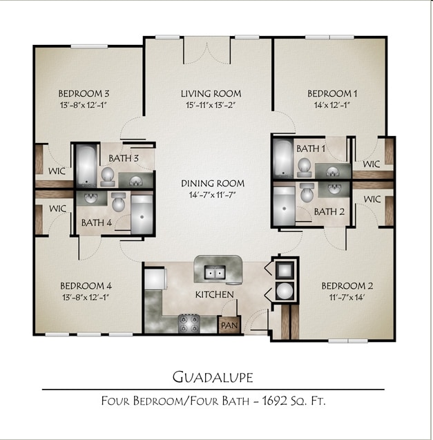 4BR/4BA - Texan Campus