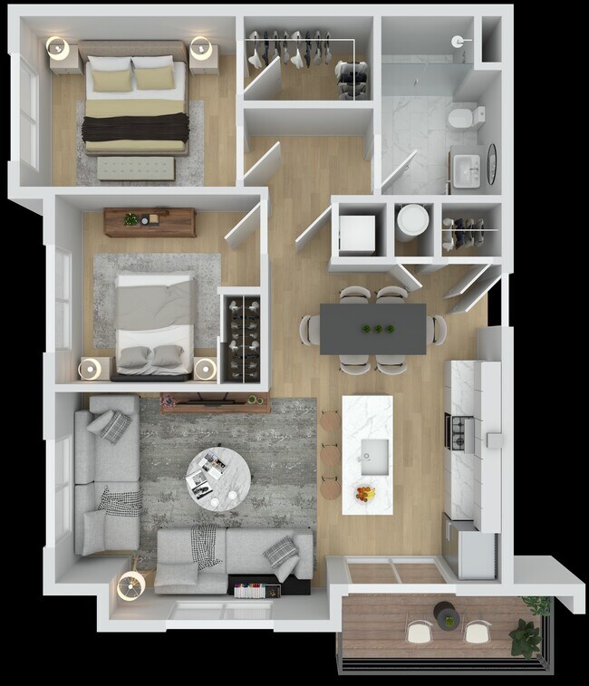 Floorplan - West of Center Apartments