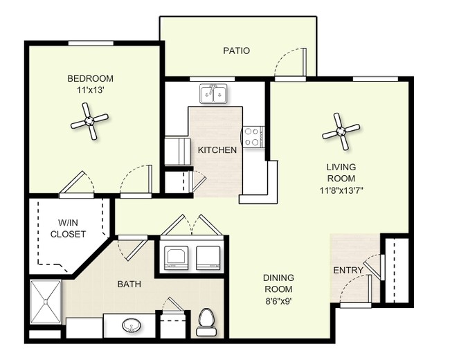 1BR/1BA - The Chateau Independent Senior Living