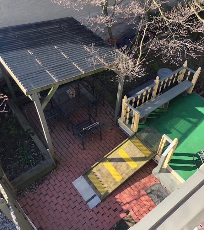 Patio view taken from 2nd floor - 919 S Aiken Ave