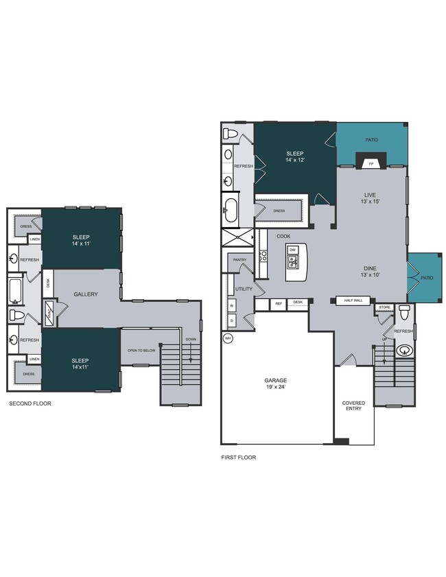 Floorplan - Slate Creek at Westover Hills