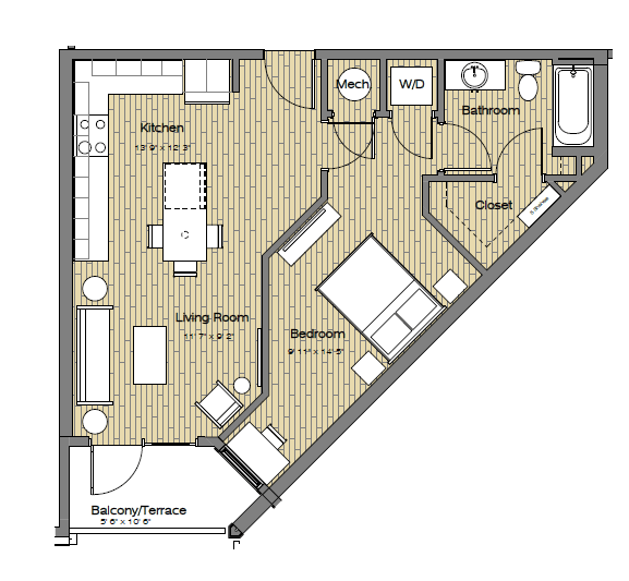 Floorplan - The Easley at UC