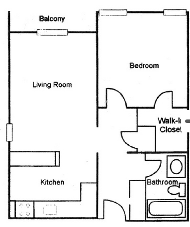 1BR/1BA - Parkview Village Apartments