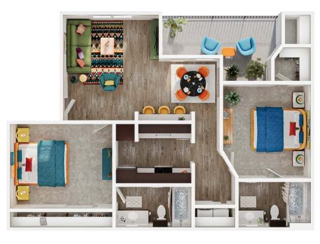 Floorplan - Arbors at Wolf Pen Creek Apartments