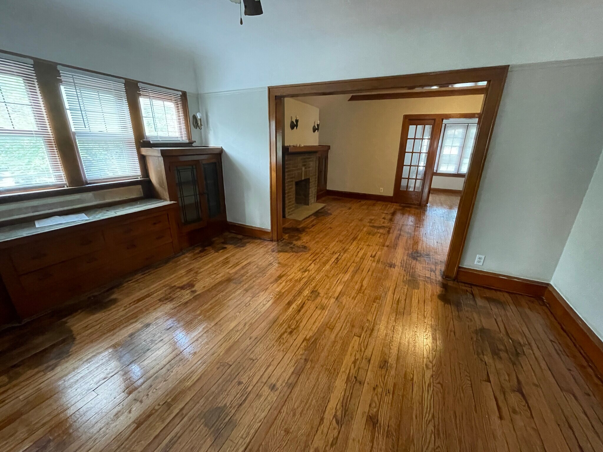 Gorgeous refinished wood floors and woodwork! - 2777 N 48th St