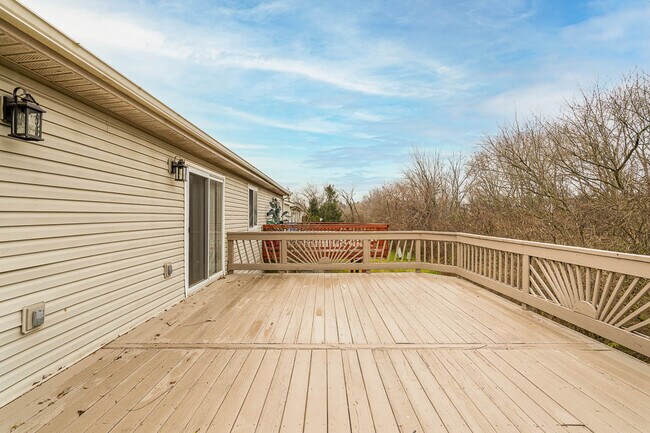 large deck over ravine - 746 Hilltop Ln