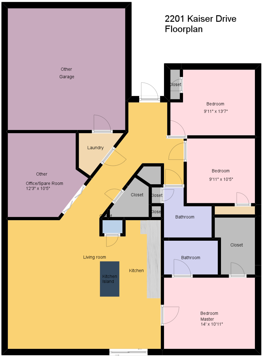 Floorplan - 2201 Kaiser Dr
