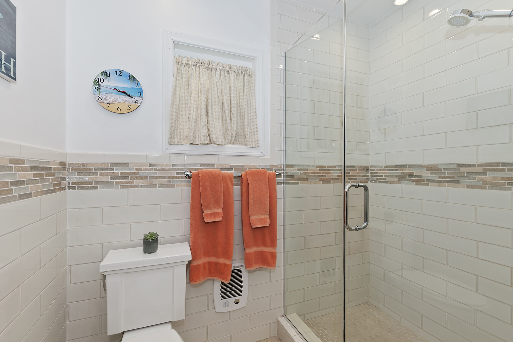 Large Glass Shower Door - 300 Entrada Dr